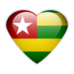 Togo flag button.