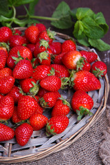 Ripe sweet strawberries
