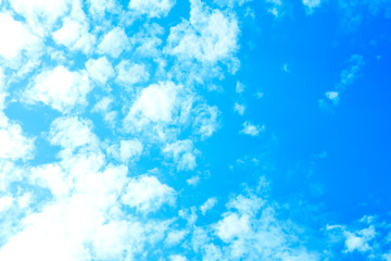 Clouds on blue sky