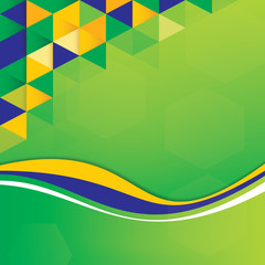 Abstract background Brazil Flag concept