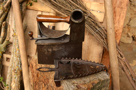 plancha de metal antigua