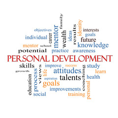 Fototapeta premium Personal Development Word Cloud Concept