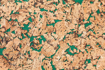 Large corkboard texture with green paint