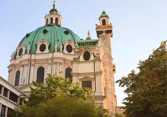 Karlskirche (St. Charles Church). Vienna, Austria