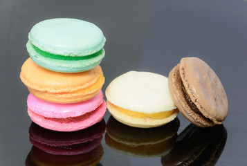 Tasty colorful macaroon