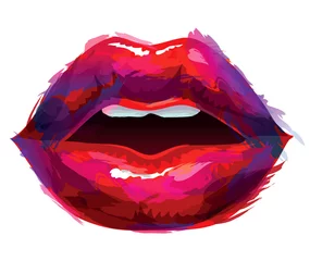 Fotobehang Sexy lippen © Daria T.