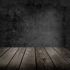 Old room and wooden floor