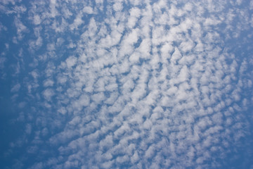 Clouds and blue sky.