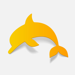 realistic design element: dolphin