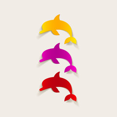 realistic design element: dolphin