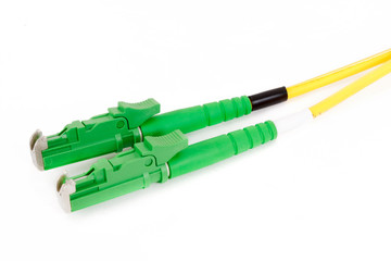 green fiber optic E2000 connector