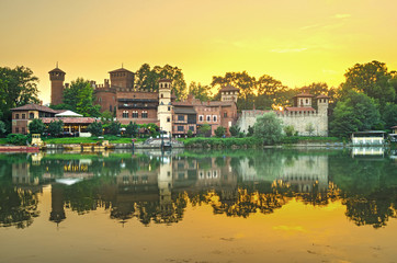 Fototapeta premium Turin (Torino), Borgo Medievale