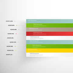 Set of blank rectangle labels. acute corners