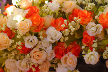 beautiful of rose artificial flowers