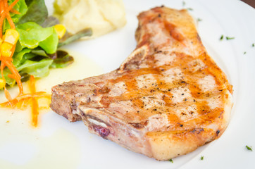 Pork chops steak