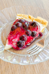 Blueberry cheese pie