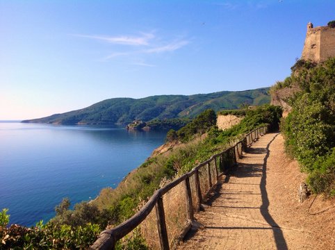 scenic walkpath in Porto Azzurro