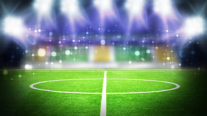 soccer stadium night