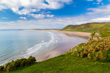 Obraz premium Rhossili Bay Wales UK