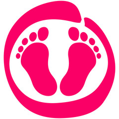 Baby Füße Fußabdruck