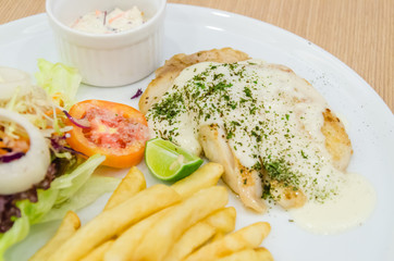 Grill seabass