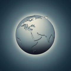 Last Water Drop. Abstract environmental backgrounds over royal b