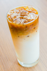 Iced latte coffee