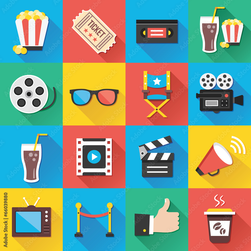 Aufkleber modern flat icons for web and mobile applications set 5
