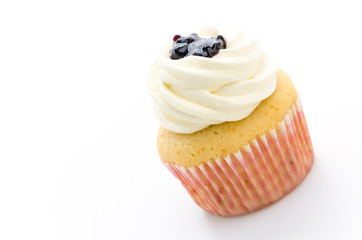 Cupcakes isolated on white background
