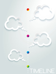Info graphic design business web icon cloud