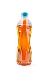 Tea bottle isolated white background