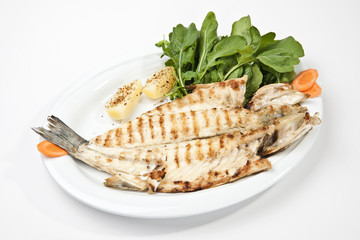 grilled sea bass