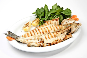 grilled sea bass