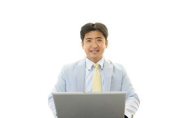 笑顔のビジネスマン