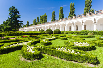 Flower garden of Kromeriz Palace, Czech Republic