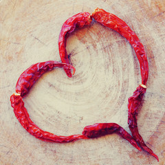 dried pepper old retro vintage style