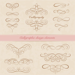 Calligraphic design elements