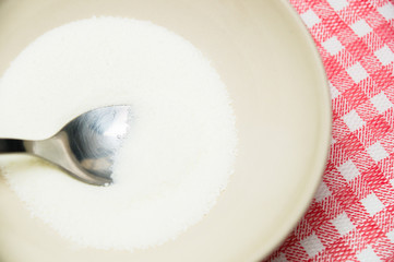 Sugar on a spoon