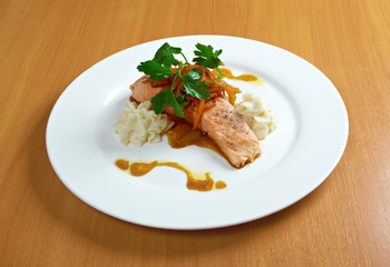 Grilled Salmon Steak