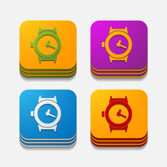 square button: watch