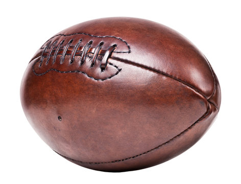 leather vintage football