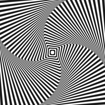 Optical illusion art square vector background