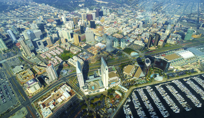 Aerial view of Downtown San Diego