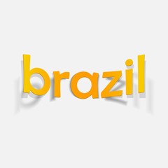 realistic design element: brazil