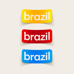 realistic design element: brazil