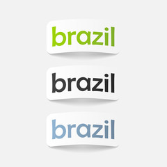 realistic design element: brazil