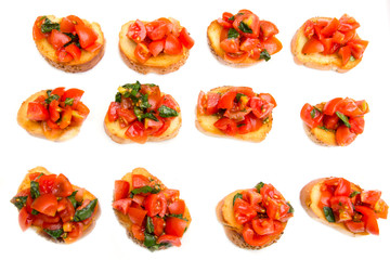 Bruschetta topped