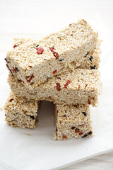 Homemade Goji berry, Cherry Amaranth bars