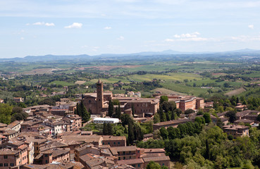 Fototapeta na wymiar Italy. Panorama of Siena.