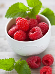 Fresh raspberry - frische Himbeeren